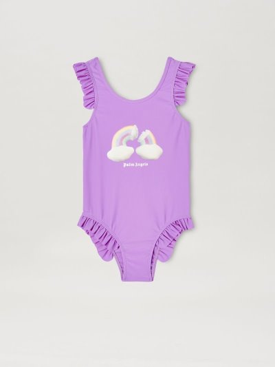 Bañadores Palm Angels Rainbow Onepiece Beachwear Niños Moradas Multicolor | ES-419397