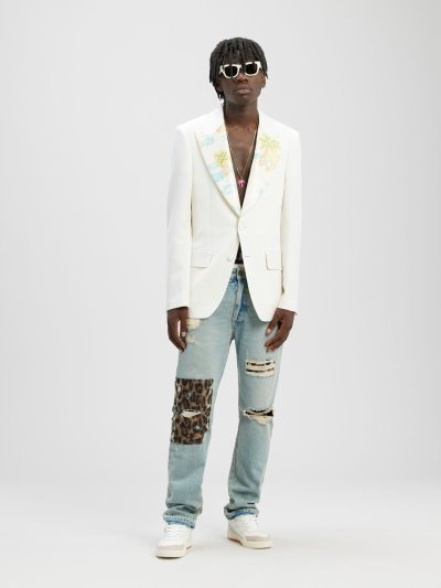 Blazers Palm Angels Show Palm Suit Blazers Hombre Blancas Multicolor | ES-599267