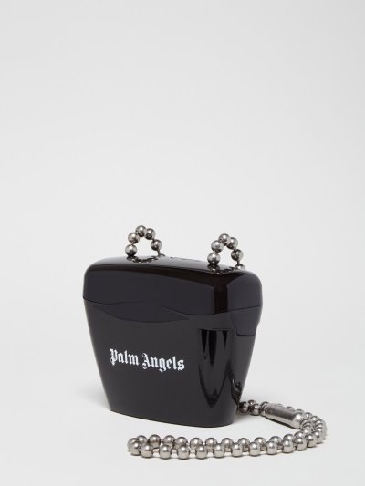 Bolsos Cruzados Palm Angels Mini Padlock Bags Mujer Negras Blancas | ES-755215