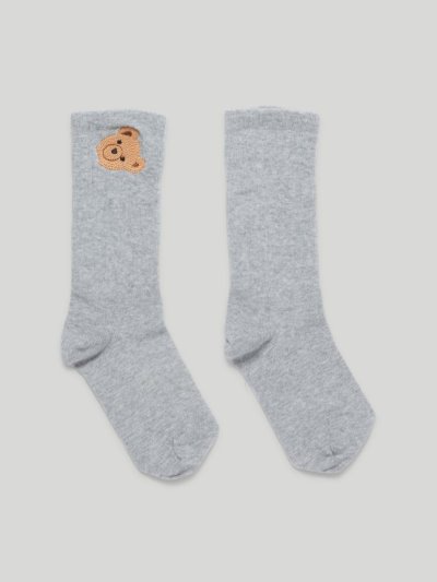 Calcetines Palm Angels Bear Socks Niños Gris Marrones | ES-350577
