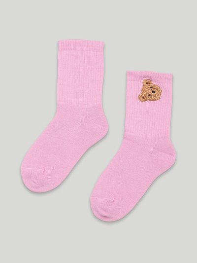 Calcetines Palm Angels Bear Socks Niños Rosas Marrones | ES-769439