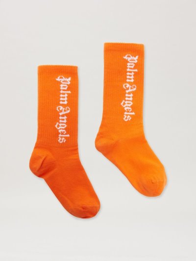 Calcetines Palm Angels High Logo Socks Niños Naranjas Blancas | ES-313613