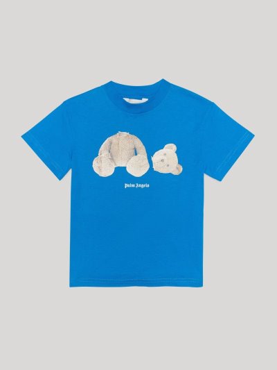 Camiseta Palm Angels Bear T Shirt Niños Azules Claro Marrones | ES-124721