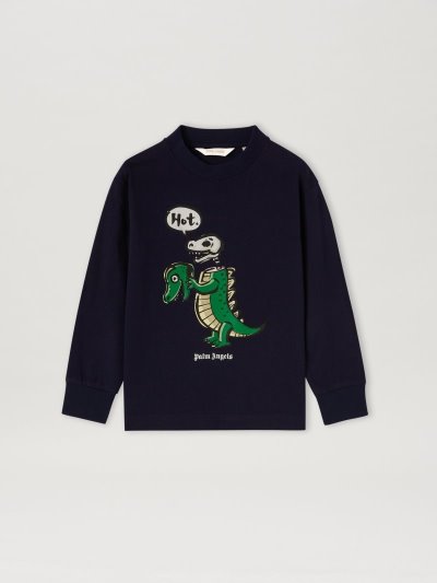 Camiseta Palm Angels Dino T Shirt Niños Azul Marino Azules Verde | ES-292336