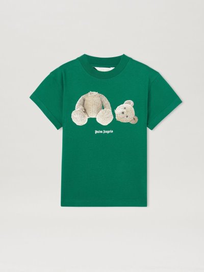 Camiseta Palm Angels Palm Angels Bear T Shirt Niños Verde Marrones | ES-503294