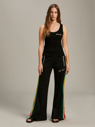 Camiseta Tirantes Palm Angels Logo Tank Top Mujer Negras Blancas | ES-597752