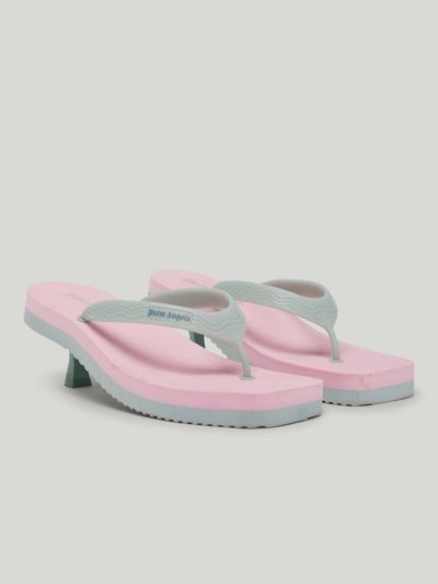 Chanclas Palm Angels Heel Flip Flops Mujer Rosas Azules | ES-814681