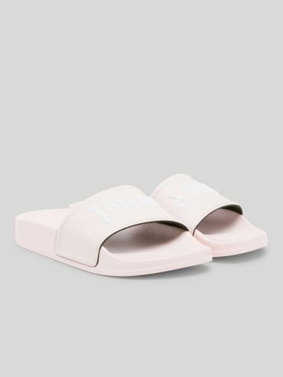 Chanclas Palm Angels Pool Sliders Niños Rosas Blancas | ES-988714