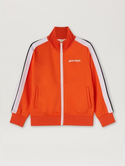 Chaqueta De Bombardero Palm Angels Palm Angels Pista Jackets Niños Naranjas Blancas | ES-186332