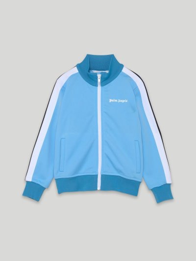 Chaqueta De Bombardero Palm Angels Pista Jackets Niños Azules Claro Blancas | ES-441690