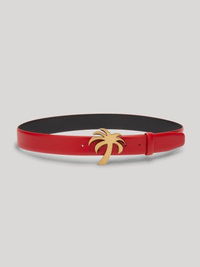 Cinturones Palm Angels Palm Belts Mujer Rojas Doradas | ES-674768