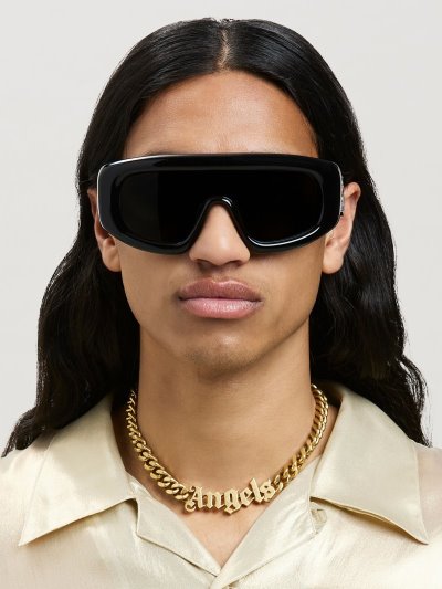 Gafas de Sol Palm Angels Carmel Sunglasses Mujer Negras Gris Oscuro | ES-176550