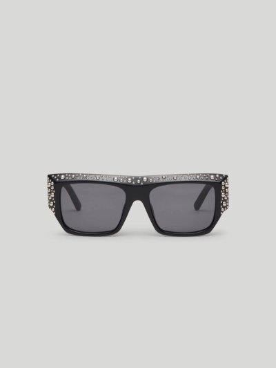 Gafas de Sol Palm Angels Casablanca Sunglasses Mujer Negras Gris Oscuro | ES-508947