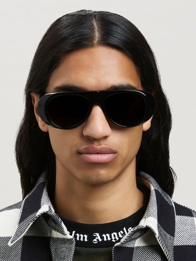 Gafas de Sol Palm Angels Sierra Sunglasses Mujer Negras Gris Oscuro | ES-639236