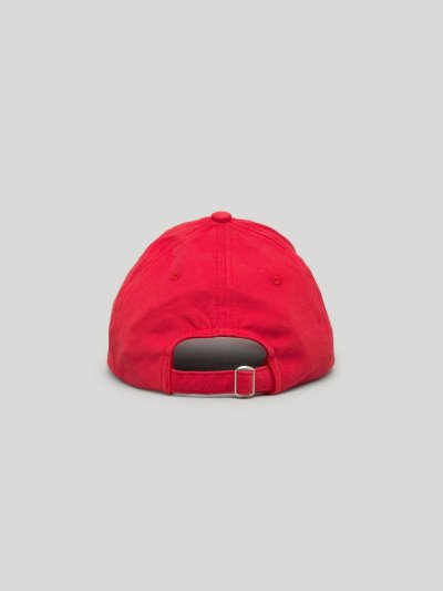 Gorras Palm Angels Logo Caps Niños Rojas Blancas | ES-693981