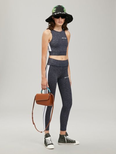 Leggins Palm Angels Pista Leggings Mujer Gris Negras | ES-301041