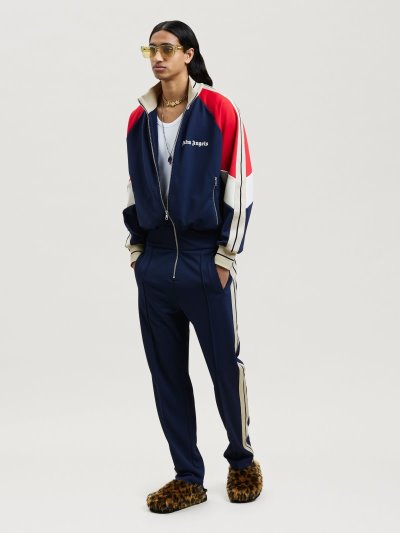 Mono Palm Angels V Colorblock Jumpsuit Hombre Indigo Blancas | ES-782362
