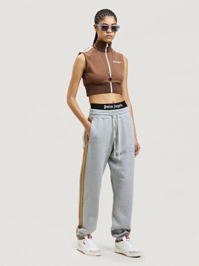 Pantalones Deportivos Palm Angels Angels Sweatpants Mujer Gris Moradas | ES-964456