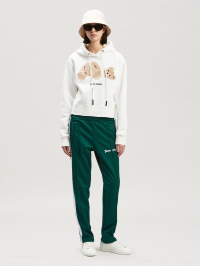 Pantalones Deportivos Palm Angels Classic Pista Pants Mujer Verde Blancas | ES-139411