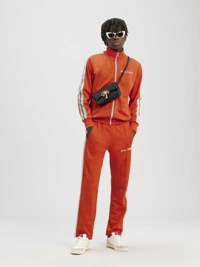 Pantalones Deportivos Palm Angels Classic Pista Pants Hombre Rojas Blancas | ES-694663
