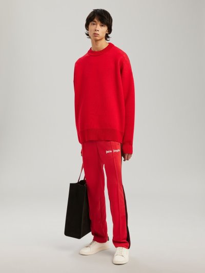 Pantalones Deportivos Palm Angels Lny Pista Pants Hombre Rojas Negras | ES-376669