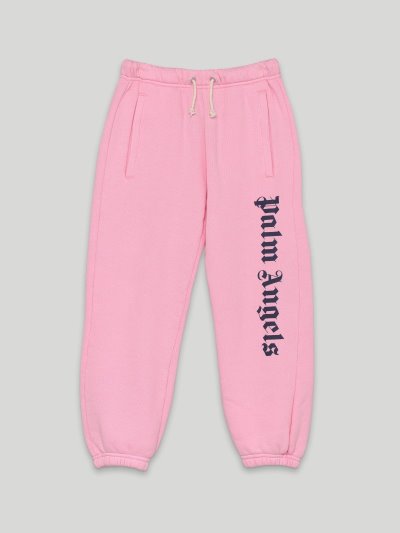 Pantalones Deportivos Palm Angels Logo Sweatpants Niños Rosas Azul Marino Azules | ES-797767