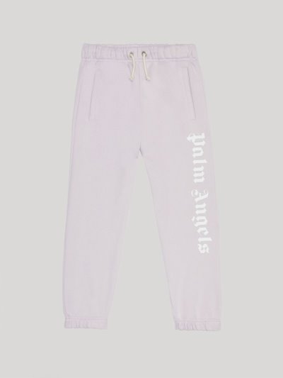 Pantalones Deportivos Palm Angels Logo Sweatpants Niños Moradas Blancas | ES-989119