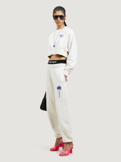Pantalones Deportivos Palm Angels Pxp Painted Sweatpants Mujer Moradas | ES-058585