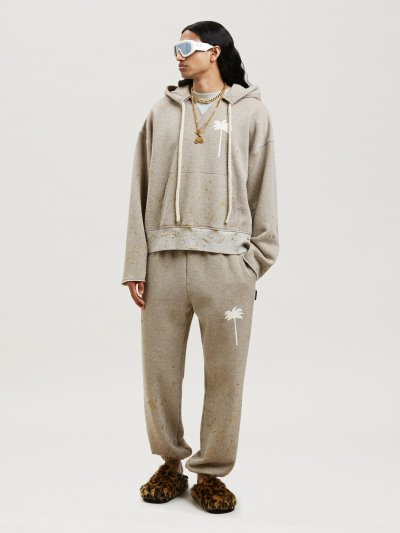 Pantalones Deportivos Palm Angels Pxp Painted Classic Sweatpants Hombre Gris Blancas | ES-134209