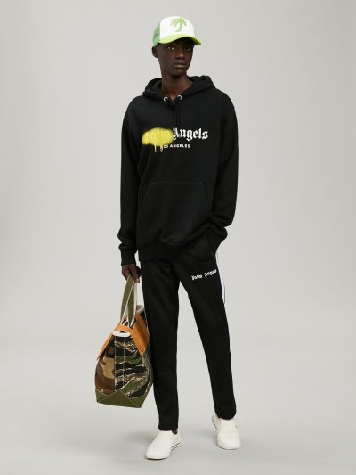 Pantalones Deportivos Palm Angels Slim Pista Pants Hombre Negras Blancas | ES-520313