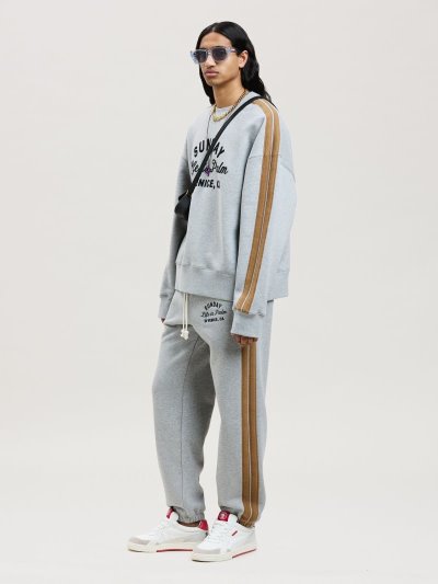 Pantalones Deportivos Palm Angels Sunday Sweatpants Hombre Gris Negras | ES-459536