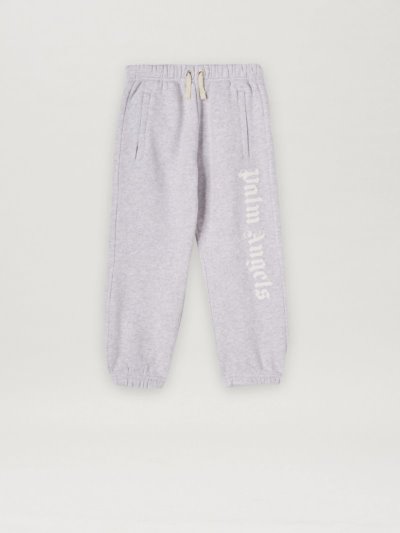Pantalones Palm Angels Classic Overlogo Sweatpants Niños Gris Blancas | ES-532862