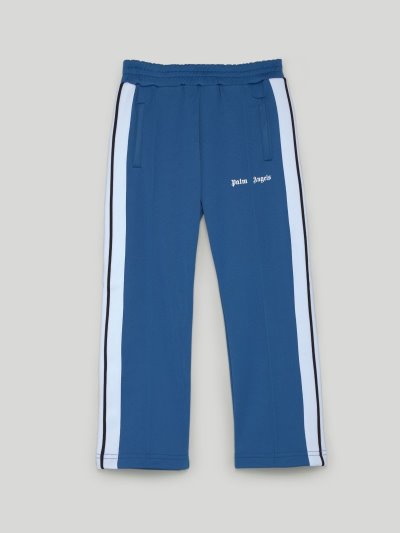 Pantalones Palm Angels Pista Pant Niños Azules Blancas | ES-699345
