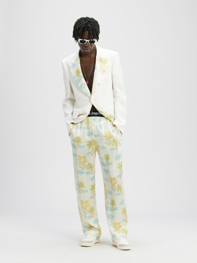 Pantalones Palm Angels Show Palm Neon Pants Hombre Blancas Multicolor | ES-039678