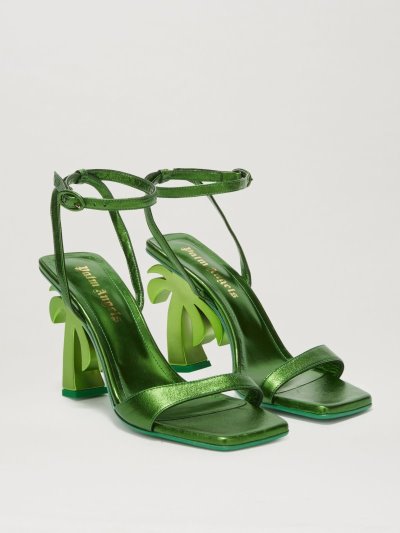 Sandalias Palm Angels Palm Heels Mujer Verde | ES-410383