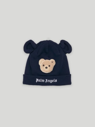 Sombreros Palm Angels Bear Beanie Niños Azul Marino Azules Marrones | ES-139511
