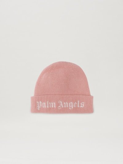Sombreros Palm Angels Logo Beanie Niños Rosas Blancas | ES-424853