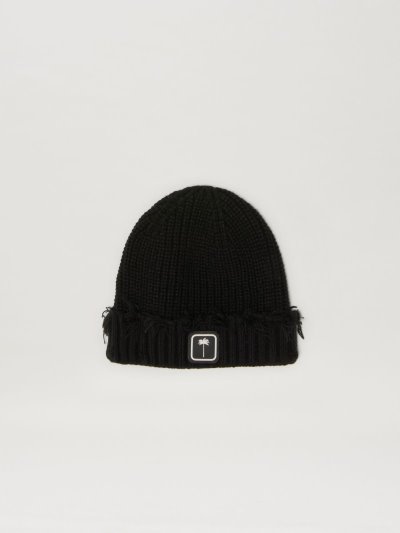 Sombreros Palm Angels Pxp Fisherman Beanie Hombre Negras Blancas | ES-825105