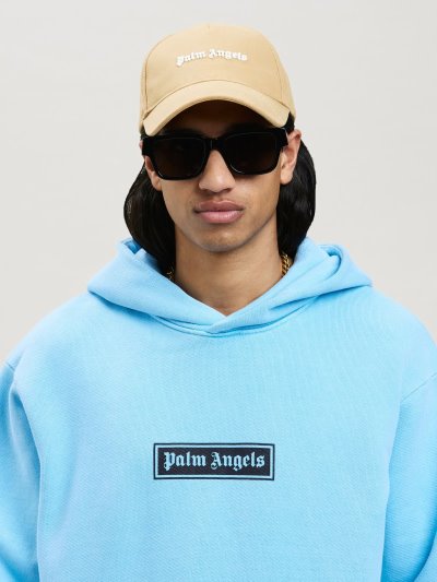 Sombreros Palm Angels Sand Logo Caps Hombre Marrones Blancas | ES-400325