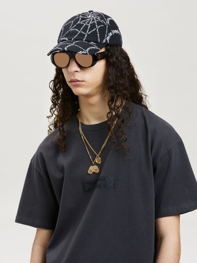 Sombreros Palm Angels Spider Baseball Caps Hombre Negras Blancas | ES-091529