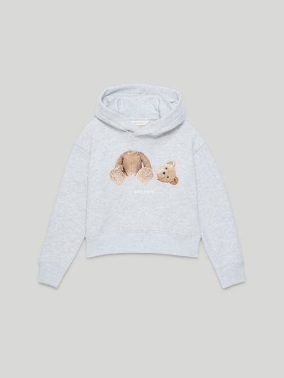 Sudadera Con Capucha Palm Angels Bear Hoodie Niños Gris Marrones | ES-071658