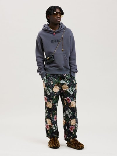 Sudadera Con Capucha Palm Angels Garment Dye Box Logo Hoodie Hombre Negras Blancas | ES-980576