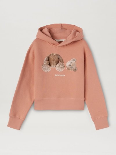 Sudadera Con Capucha Palm Angels Palm Angels Bear Hoodie Niños Rosas Marrones | ES-705572