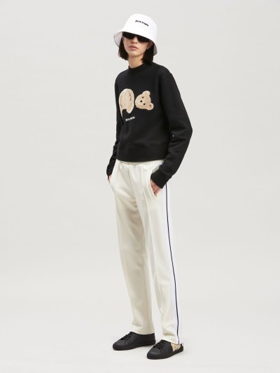 Sudaderas Palm Angels Palm Bear Fitted Crew Sweatshirt Mujer Negras Marrones | ES-238662