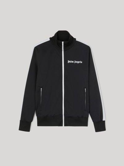 Sudaderas Palm Angels Pista Jackets Hombre Negras Blancas | ES-040508