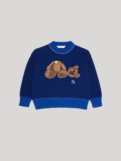 Suéteres Palm Angels Bear Sueter Niños Azul Marino Azules Azules Claro | ES-066618