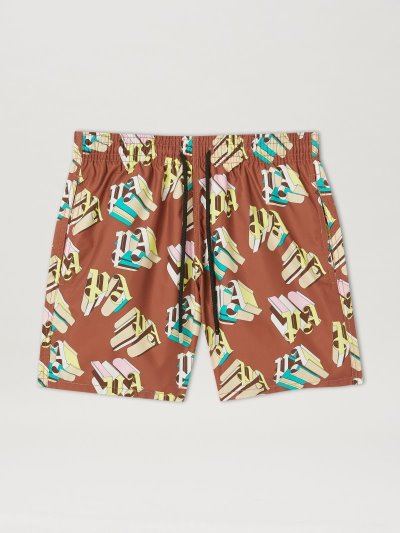 Swim Shorts Palm Angels Paxvilebrequin Monogram Swimwear Hombre Marrones Amarillo | ES-342245
