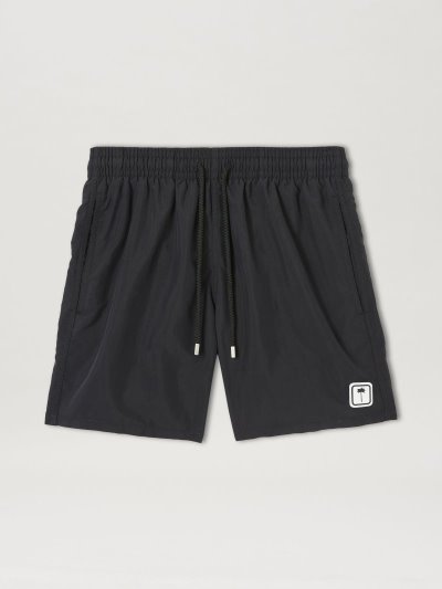 Swim Shorts Palm Angels Paxvilebrequin Patch Swimwear Hombre Negras | ES-116915