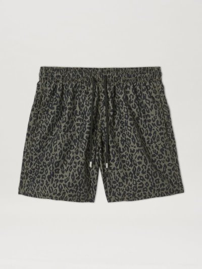 Swim Shorts Palm Angels Paxvilebrequin Small Camo Swimwear Hombre Verde Negras | ES-615833