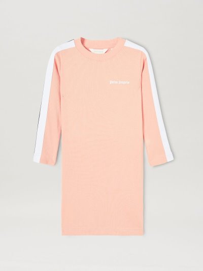 Vestido Palm Angels Logo Rib Pista Vestido Niños Rosas Blancas | ES-335638